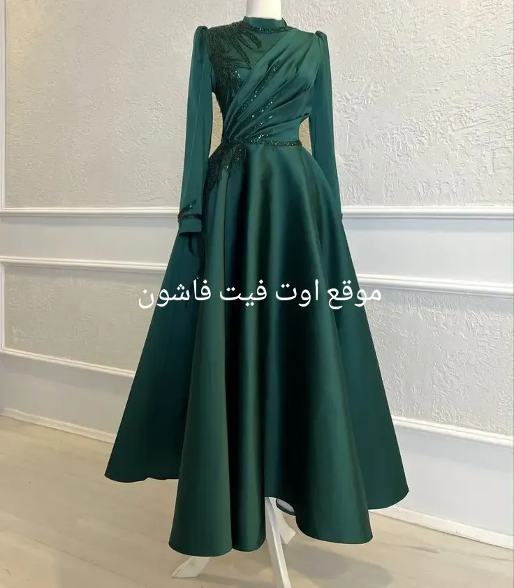 موضه فساتين 2024 فساتين سهره طويله للمحجبات 2024